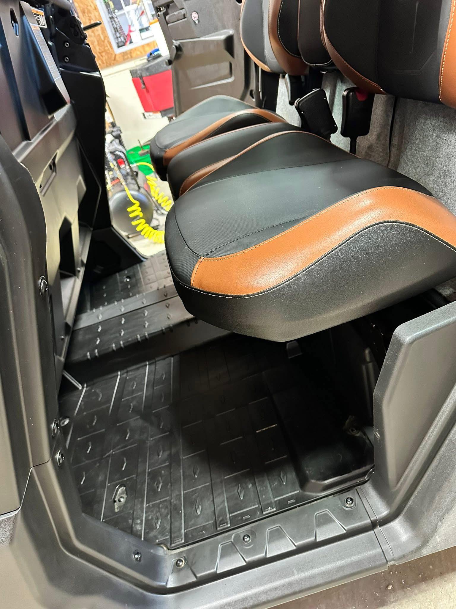 Clean back seat detail